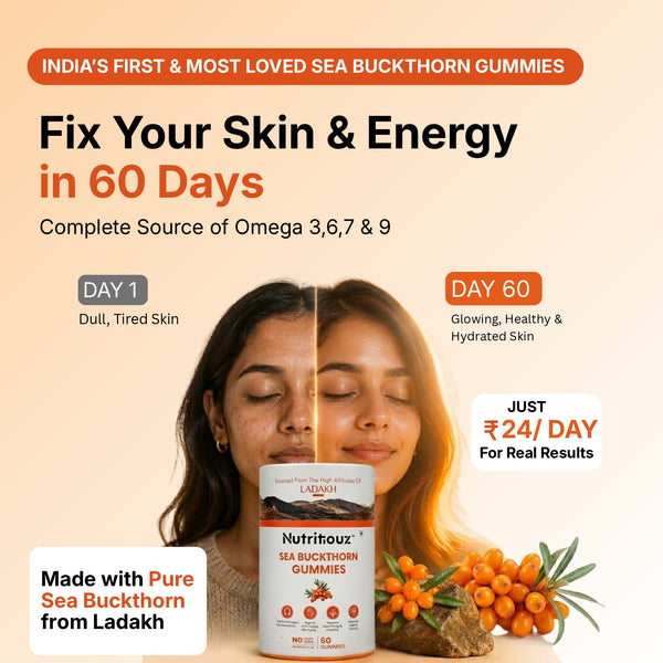 Nutritiouz Sea Buckthorn Gummies – 60-Day Value Pack