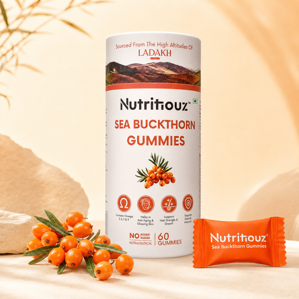 Nutritiouz Sea Buckthorn Gummies – 60-Day Value Pack