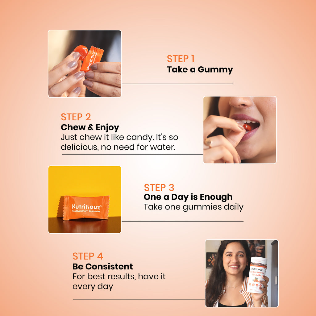 Seabuckthorn Gummies (30 Gummies) Pack of 3