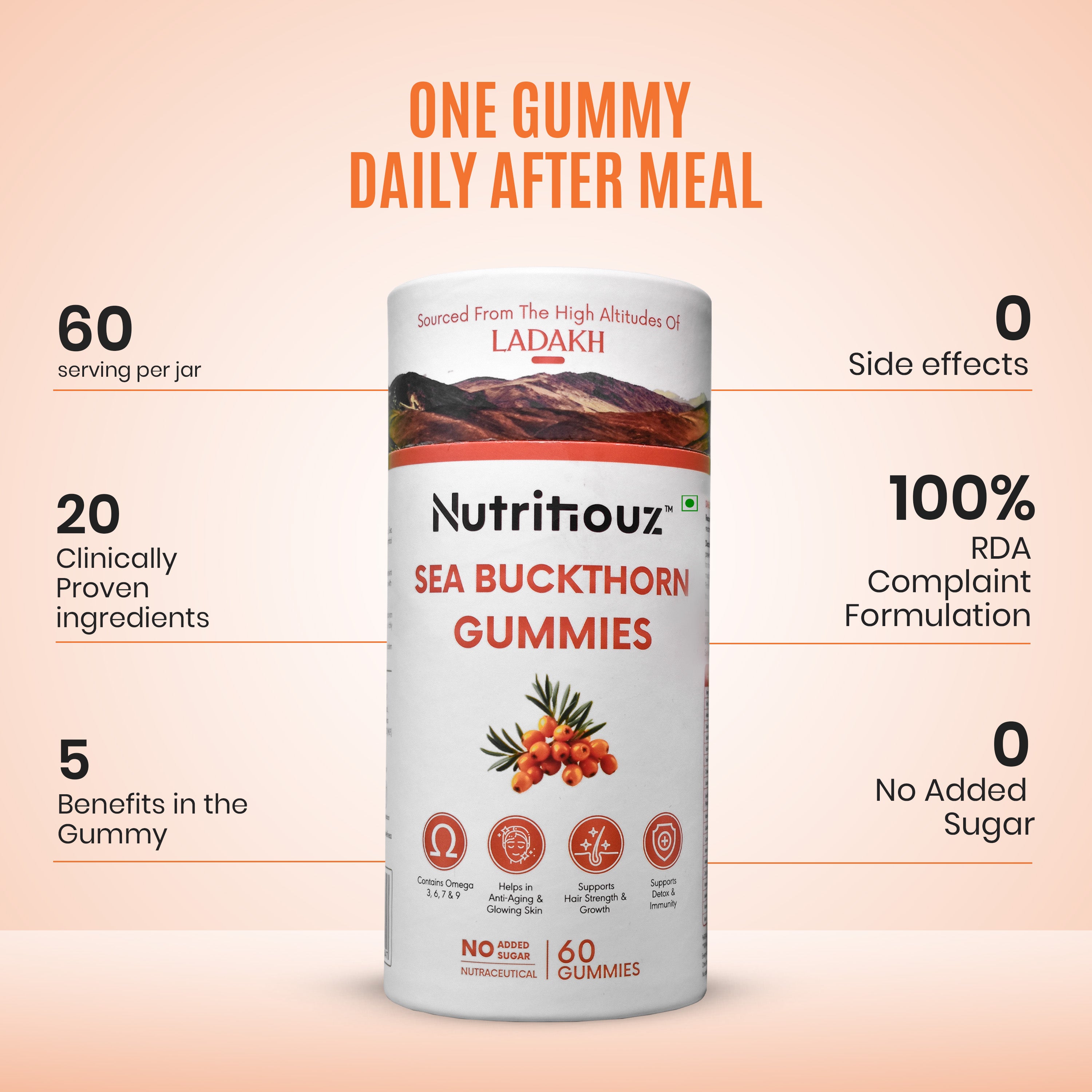 Seabuckthorn Gummies (60 Gummies)