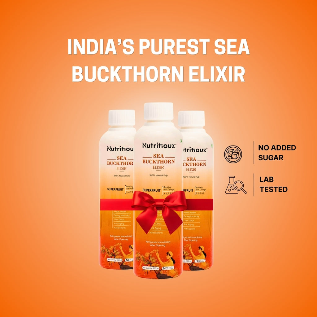 Nutritiouz Sea Buckthorn Elixir – 300ml, Pack of 3
