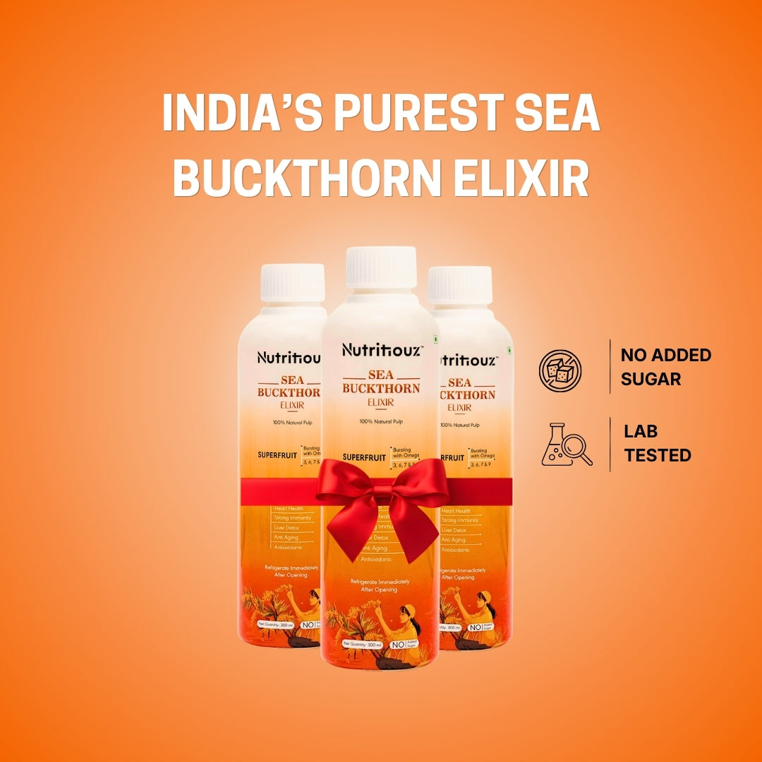 Nutritiouz Sea Buckthorn Elixir – 300ml, Pack of 3