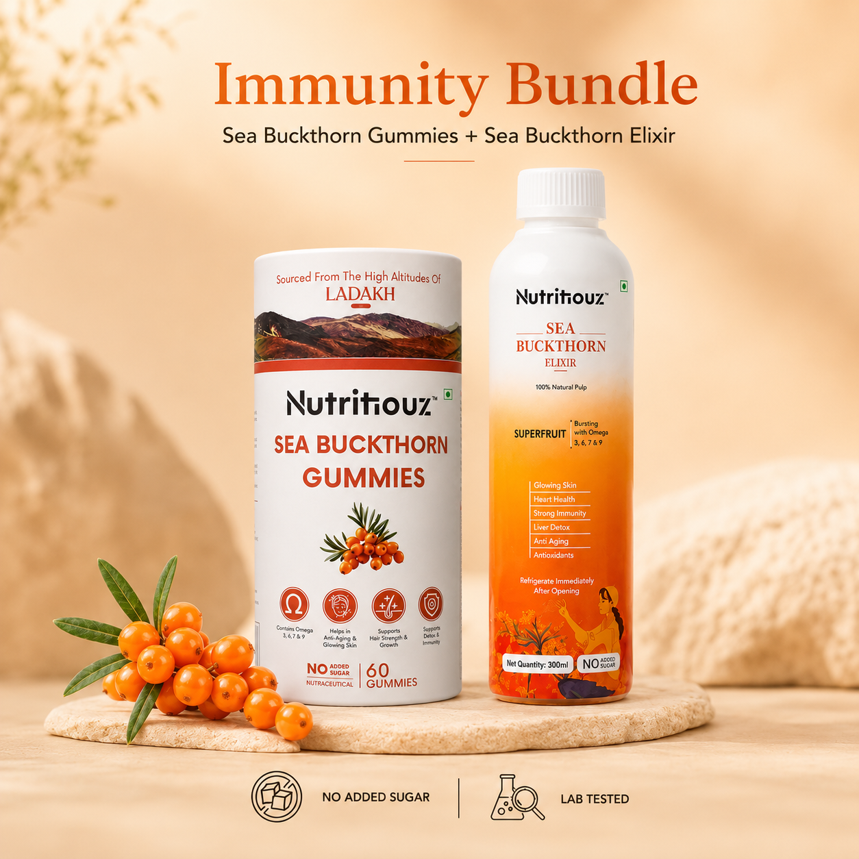 Nutritiouz Sea Buckthorn Immunity Bundle