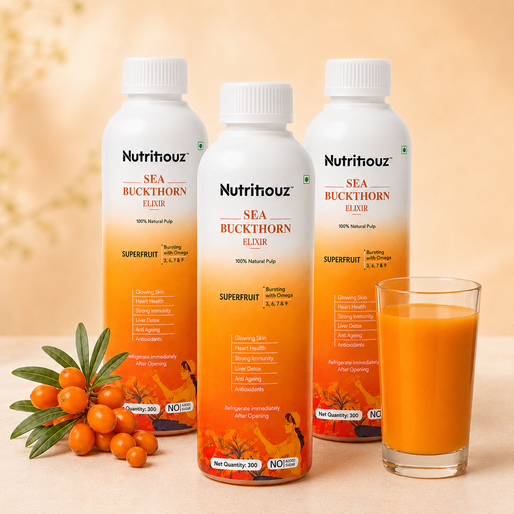 Nutritiouz Sea Buckthorn Elixir – 300ml, Pack of 3