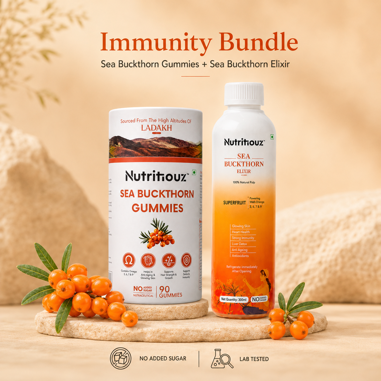 Nutritiouz Sea Buckthorn Immunity Bundle