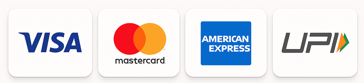 Visa, Mastercard, American Express UPI